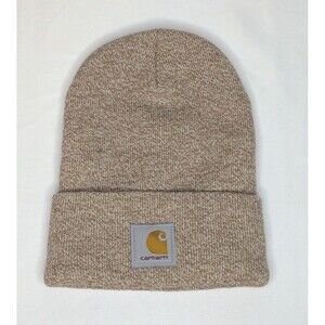 Unisex Carhartt Acrylic Beanie Hat Winter Pull-On Closure, Knit Cuffed Cap